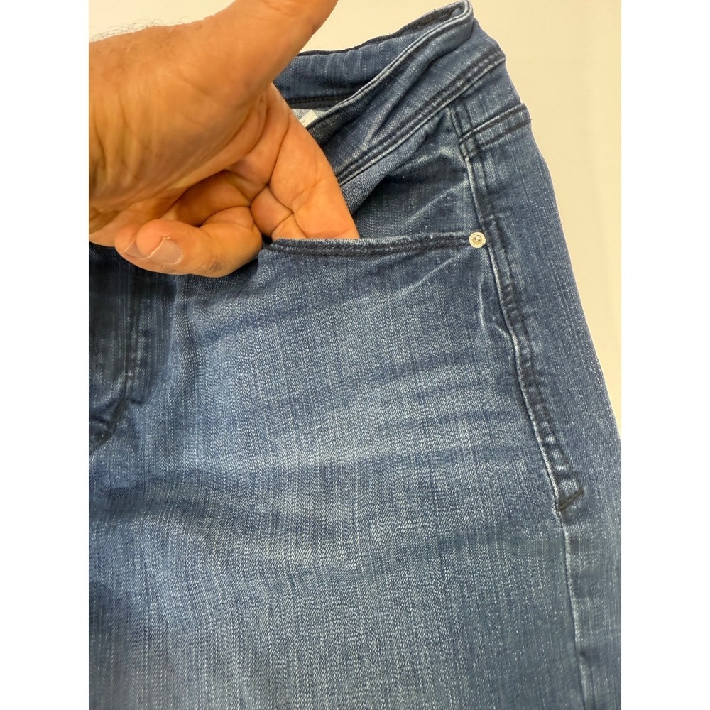 Kensie Jeans Womens Dark Wash Cuffed Bermuda Denim Shorts Size 10/30 Stretch - Picture 13 of 15